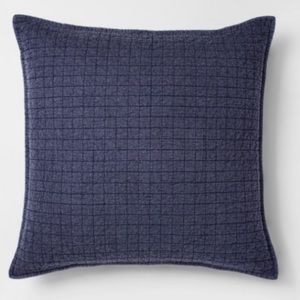 ⚡️5 for $20 Nate Berkus Oxford Blue Linen Blend St. Sham